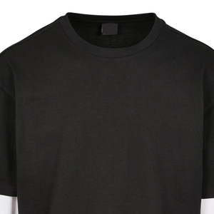 Fabrication de t-shirts streetwear à manches longues surdimensionnés à double couche respirants en coton 100% avec logo personnalisé unisexe - Product Image 6