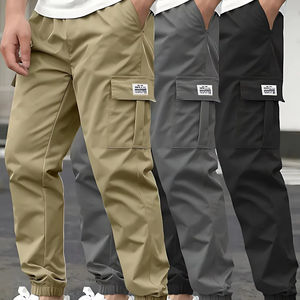 2025 nuevo 100% algodón orgánico Cargo Jogger secado rápido calidad Premium pantalones de hombre colección de moda pantalones de hombre - Product Image 4
