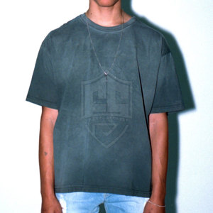 Léger Dernière Conception Sun Faded T-Shirts Meilleur Prix T-shirts Teints En Plaine Couleur Personnalisée Sun Faded T-Shirts - Product Image 4