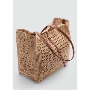 Bolso de yute estilo bohemio con asas OEM ODM personalizado Vintage bolsas de compras hechas a mano reutilizable Bolsa De yute para damas - Product Image 4