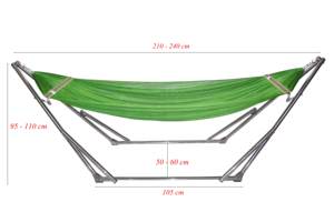 Beautiful, Relaxing <b>Hammock</b> Set with a Sturdy Iron Frame - Perfect for Your Backyard Oasis! - Product Image 2