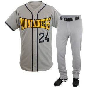 Uniforme de baseball pour hommes, haute qualité, 100% polyester, séchage rapide, antibactérien, vêtements de sport personnalisables, comprenant des pantalons et des vestes - Product Image 3