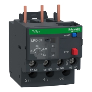 Relè di sovraccarico termico SCHNEIDER ELECTRIC LR3D03 TeSys LRD 0.25...0.4 A Classe 10A - Product Image 1