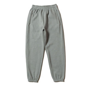 Pantalones de chándal ajustados de lana de piernas rectas para hombre con bolsillos laterales, joggers holgados en blanco de algodón pesado de alta calidad personalizados - Product Image 4