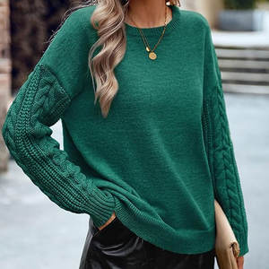 Suéter cárdigan de punto de manga larga informal personalizable para mujer con servicios OEM para suéter transpirable de Invierno para mujer - Product Image 4