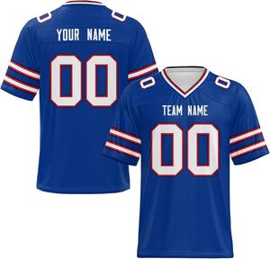 Camisetas de Fútbol Americano de Fabricante Líder 2026, Impresión por Transferencia de Calor Personalizada, 100% Poliéster, Secado Rápido, Nombre del Equipo Personalizado - Product Image 3