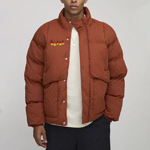 Manteau coupe-vent bouffant imperméable décontracté Street Winter pour hommes Logo personnalisé avant Design réversible - Product Image 4