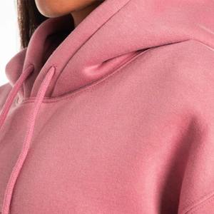 Streetwear décontracté Épaule tombante Respirant Écologique Hoodies Femmes Concevez Votre Propre Femmes Crop Top Hoodies Avec Le Service D'OEM - Product Image 2