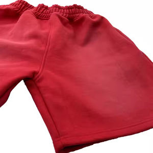 Trendy Acid Wash Flattering Fit <b>Men's</b> <b>Shorts</b> 100% Cotton Windproof Canvas Drawstring Closure Warm Weather Wardrobe <b>Shorts</b> for - Product Image 2