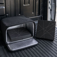 Boîte à pizza isotherme en carton ondulé avec doublure en aluminium pour livraison par coursier, maintien de la chaleur, emballage personnalisé avec logo