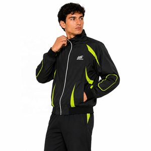 Custom Y2K Style Sporty Hooded <b>Men</b> Contrast Panel Reflective Loose Fit Embroidery Waterproof Windbreaker Streetwear <b>Jackets</b> - Product Image 4