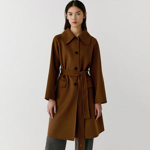 Nouveau manteau long matelassé décontracté de luxe pour femmes, couleur personnalisée tendance, écologique, col montant respirant, capuche amovible, 100% - Product Image 3