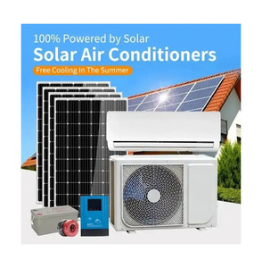 เครื่องปรับอากาศพลังงานแสงอาทิตย์แบบขายส่ง 9000 BTU ถึง 36000 BTU ชุดเครื่องปรับอากาศไฮบริดพลังงานแสงอาทิตย์หลากหลายรุ่น พร้อมฉลาก OEM แบบกำหนดเอง - Product Image 1