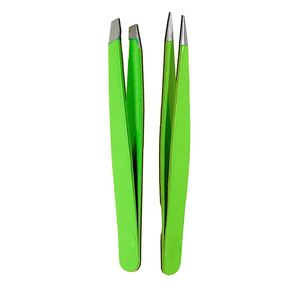 Mastering Precision Pinzas verdes profesionales para belleza del cabello Pinzas para cejas - Product Image 4