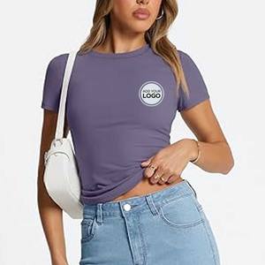 T-shirt en coton Softstyle pour femmes, t-shirt à manches courtes en coton à col rond parfait pour femmes - Product Image 3