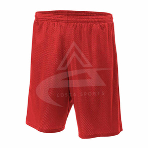 Pantalones Cortos de Malla para Hombre, 100% Poliéster, para Fitness y Deportes, Transpirables, de Secado Rápido, con Logotipo Personalizado, Color Liso, Diseño Sólido, Venta al Por Mayor - Product Image 4