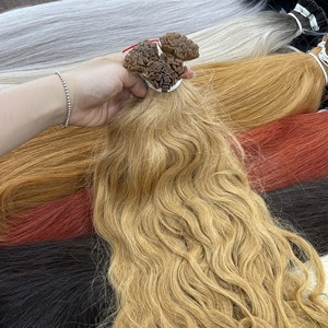 ผมต่อแบบเรมี่เวียดนามแท้ ปลายแบน ไม่พันกัน หลายความยาว ลอนธรรมชาติ น้ำหนัก 100 กรัม ทุกสี - Product Image 3