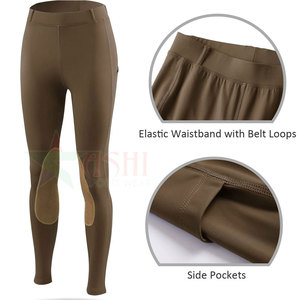 Leggings d'équitation pour femmes, durables, extensibles, imperméables, coupe-vent, en spandex/polyester, coupe régulière, couvrant entièrement le corps - Product Image 4