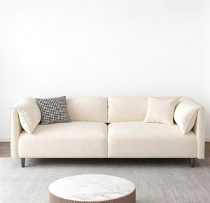 Sofá de Asiento Profundo <span class=keywords><strong>Comfort</strong></span> First, Diseño de Respaldo Alto, Sofá de Ocio, Alivio de la Fatiga, Sofá de 2 Plazas, Rincón de Lectura para Oficina en Casa - Product Image 4
