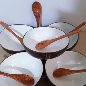 Tazón Artesanal de Cáscara de Coco, Utensilios de Cocina Hechos a Mano Únicos |   Eco sostenible - Product Image 3