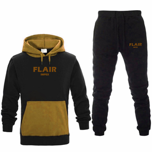 2025 hommes de haute qualité coupe-vent respirant Fitness ensembles de gymnastique couleur unie hiver décontracté surdimensionné survêtement manches longues décontracté - Product Image 2