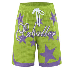 Pantalones cortos para correr de verano para hombre, pantalones cortos deportivos informales para correr, patrón de ondas, Color sólido, cordón suelto, seco, pantalones cortos deportivos para gimnasio - Product Image 3