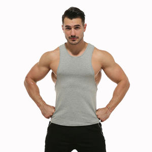 Wholesale Customizable Men's Solid Tank Top <b>Vest</b> Knitted Breathable Smart Casual US Sizes Made Cotton Sleeveless - Product Image 6