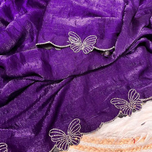 Precioso impresionante diseñador indio Fandy gasa Sari última blusa de lujo exclusiva calidad superior nupcial fiesta étnica WearWomen - Product Image 1