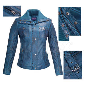 Article Offre Spéciale Veste en cuir coupe-vent à la mode pour femmes - Product Image 4