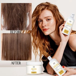 Kit <span class=keywords><strong>de</strong></span> Tratamiento Capilar con <span class=keywords><strong>Leche</strong></span> <span class=keywords><strong>de</strong></span> <span class=keywords><strong>Cabra</strong></span> <span class=keywords><strong>de</strong></span> Marca Privada, Champú, Acondicionador, <span class=keywords><strong>Mascarilla</strong></span> Capilar Nutritiva Profunda con Brillo, a Excelente Precio - Product Image 4