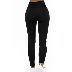 เลกกิ้งคอตตอนทรงสลิมฟิตสำหรับผู้หญิงเลกกิ้งโลโก้100% ออกแบบได้ตามต้องการ - Product Image 4