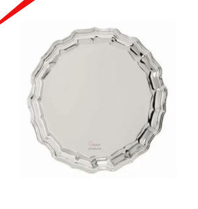 Plaque de chargeur de forme ronde en acier inoxydable et métal fini argent de la meilleure qualité pour hôtel, restaurant et bar - Product Image 3