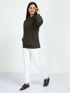 เสื้อฮู้ดผ้าโพลีเอสเตอร์สำหรับผู้หญิงเสื้อมีฮู้ดลาย100% ออกแบบได้ตามที่ต้องการ - Product Image 4