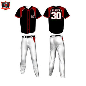 Maillot et pantalon de baseball pour hommes conception personnalisée col en V ensemble d'uniformes d'équipe nouveau style d'uniformes de baseball confortables - Product Image 6