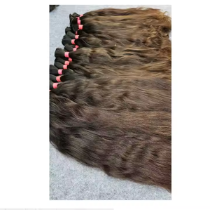 Indian Virgin Raw Human <b>Hair</b> <b>Extension</b> 100% Unprocessed Indian Virgin Remy Single Drawn <b>Hair</b> for <b>Braids</b>. - Product Image 1