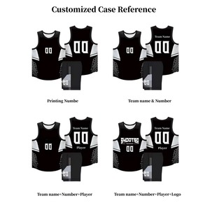 Ensemble de maillots de basket-ball de haute qualité vêtements de sport respirants uniformes de basket-ball réversible basket-ball imprimé par sublimation pour hommes - Product Image 5
