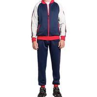 Survêtement de sport pour homme grande taille avec logo personnalisé, veste de sport et pantalon de survêtement de qualité supérieure pour l'entraînement en salle de sport