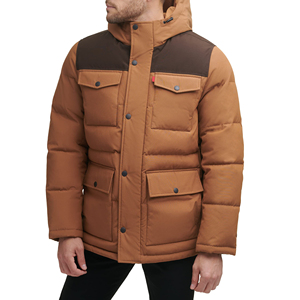 Chaqueta Acolchada Cortavientos Transpirable de Talla Grande para Hombre, Estilo Urbano, Color Personalizado, Informal de Otoño, Tejida - Product Image 4