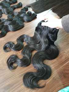 ผมคนจากกัมพูชามัดผมคนจากผมคนมัดอยู่ในแนวเดียวกันสำหรับผมคนผมดิบแบบไม่ผ่านกระบวนการของ100% - Product Image 4