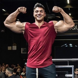 Venta al por mayor 95% algodón 5% Spandex hombres gimnasio entrenamiento camisetas sin mangas Casual músculo chaleco logotipo personalizado transpirable liso Fitness Running Top - Product Image 1