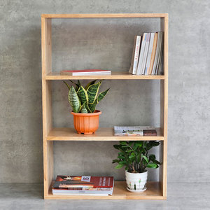 ชั้นวางหนังสือแบบตั้งพื้น 3 ชั้น รุ่นโมเดิร์น ขนาด 60x28x90 ซม. ทำจากไม้ยางพารา รุ่น KS68212 สำหรับห้องนั่งเล่น สำนักงาน หรือห้องนอน - Product Image 5