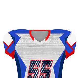 Uniforme de fútbol americano profesional de alta calidad hecho a medida para Unisex manga corta impreso transpirable - Product Image 4