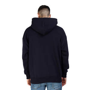 เสื้อฮู้ดผู้ชายผ้าฝ้าย 100% ทรงโอเวอร์ไซส์ ดีไซน์ทรงบ็อกซี่ พร้อมฮู้ดแบบครอป สำหรับฤดูใบไม้ร่วง - Product Image 4