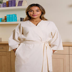 Conjuntos de uniformes de enfermería profesional para la comodidad del invierno Uniformes de hospital ecológicos Tipo de Bata de laboratorio-Venta al por mayor - Product Image 6