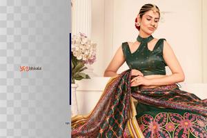 Lehngha choli imprimé floral de couleur rose clair à faible taux en inde lehngha choli - Product Image 4