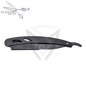 Maquinilla de Afeitar de Seguridad Recta Plateada de Alta Calidad para Hombre con Mango de Madera, Cabezal de Acero Inoxidable, Latón y Aleación de Zinc para Barberías - Product Image 4