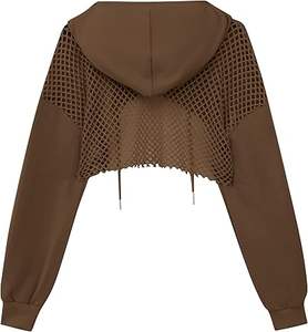 Oversized High Quality Casual <b>Shrug</b> <b>Women</b> Hooded Fleece Hoodies Custom Label Front Sustainable Woman Hoody - Product Image 6