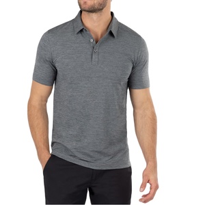 Chemises pour hommes de haute qualité, confortables, respirantes, légères, en toile 100% polyester, avec logo personnalisé, formelles et basiques - Product Image 1