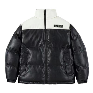 Manteaux OEM personnalisés, veste matelassée à bulles, manteau en cuir PU personnalisé pour hommes, veste matelassée chaude pour l'hiver - Product Image 2