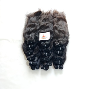 Fabrica cabello indio crudo 100% máquina virgen doble trama cabello humano sin procesar cutícula alineada extensiones de cabello humano - Product Image 2